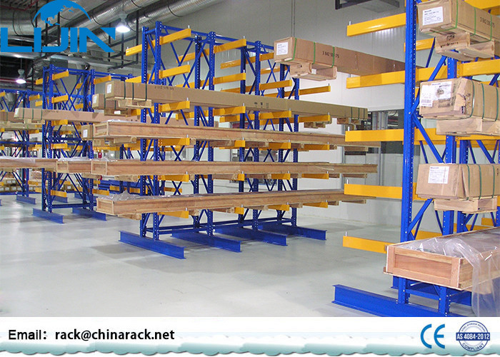 China Warehouse Cantilever Storage Racks 200-2500kg / Arm Load Long Section Steel on sale