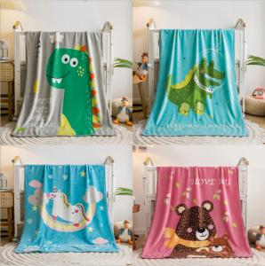 Best 100 Polyester Fleece Throw Blankets Machine Weaved For Living Room wholesale
