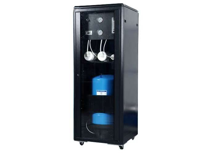China RO Purifier Black Stainless Steel Water Filter With RO-500 5 Stage Commercial Cabinet on sale