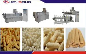 China Rice Snacks Making Machine , Corn Puff Extruder Machine CE ISO Certification on sale
