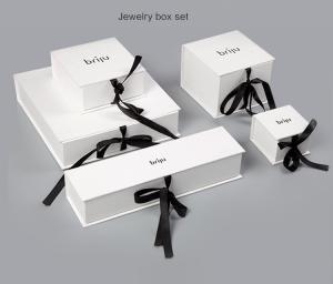 China Custom Luxury Jewellery Packaging Boxes Necklace Jewellery Box  Art Paper 128gsm - 400gsm on sale