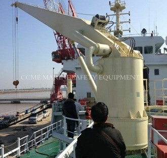 China Hydraulic Fixed Boom Hoist Marine Vessel Crane on sale