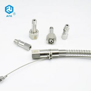 China Stainless Steel Braided High Pressure Gas Hose With Cable For Cylinder on sale