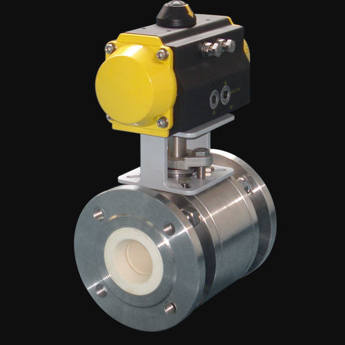 Cheap Air Actuated Ceramic Lined Ball Valves Quarter Turn Actuator for sale