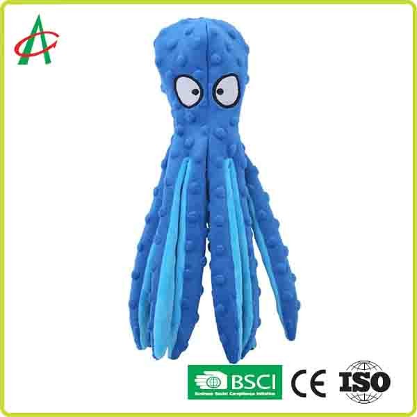 Best 32cm*8cm Indestructible Pet Plush Toy Chew Proof Embroidered Eyes wholesale