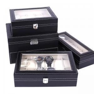 China Composite Material PU Leather Jewelry Box 33X22X9CM For Watch Storage on sale