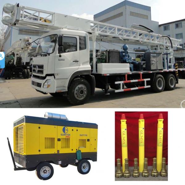 Cheap 400m Drill Rig Machines Truck Mounted Water Well Borehole With Drilling Tools for sale