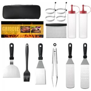 Best RosH Camping Stainless Steel Grill Kit Kitchen Barbecue Utensil Set wholesale