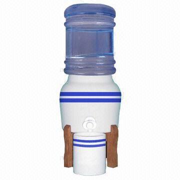 Mini Porcelain Water Dispenser/Crock, Convenient Way to Maintain Healthy Habit 8 Glasses a Day