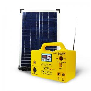 China 30W Solar Lighting Kit Phone Power Charging FM Radio MP3 Player Portable Solar Generator SG1230 on sale