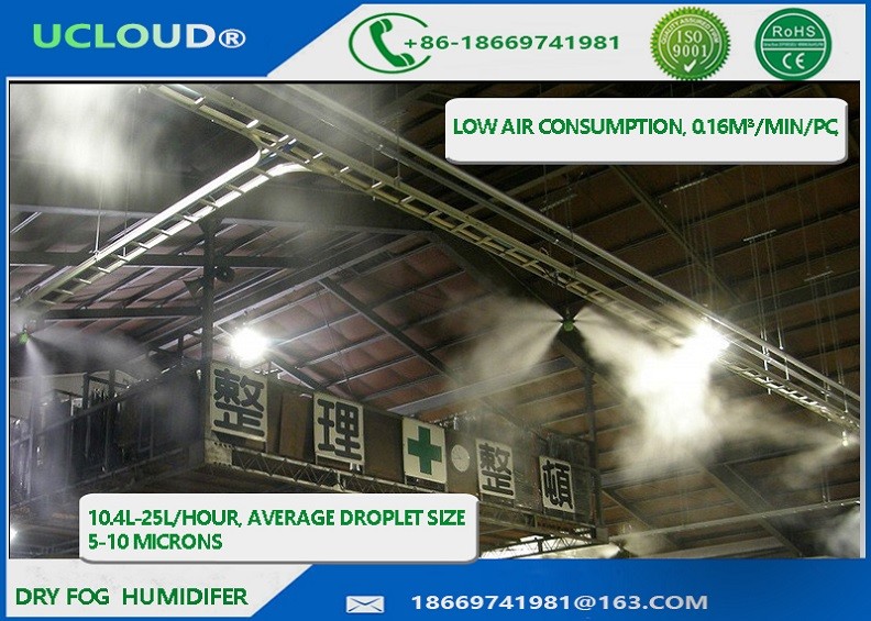 China Ucloud Water Cool Low Pressure Misting System 11L / Hour ESD Prevention on sale