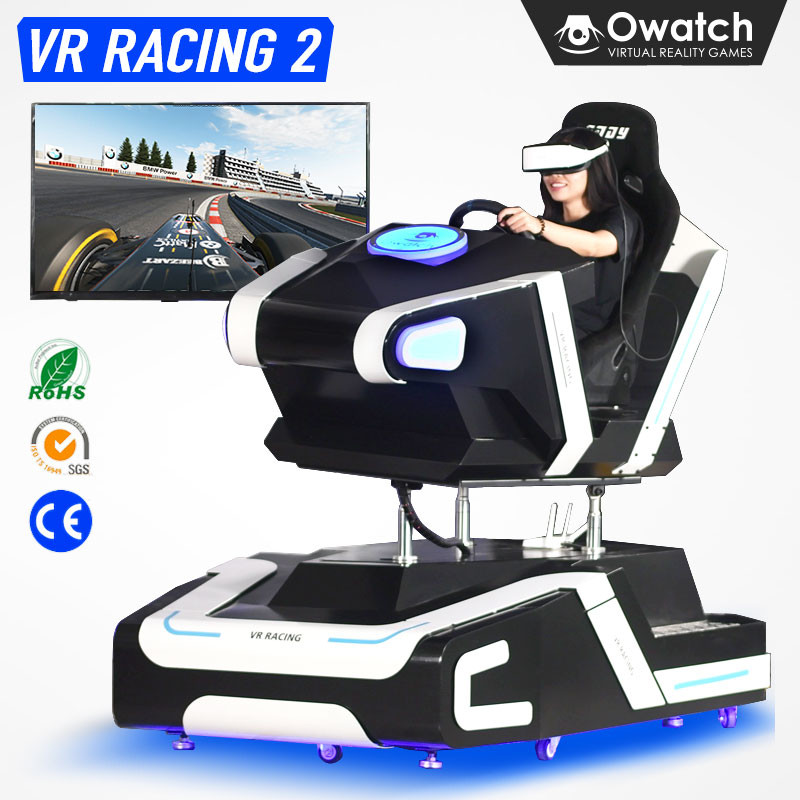 China 2nd Generation 9D VR Racing Car Driving Simulator Virtual Reality Race Games Machine on sale