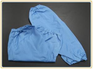Best Cleanroom Protection Oversleeve 65% polyester + 32% cotton + 3% conductive wire wholesale
