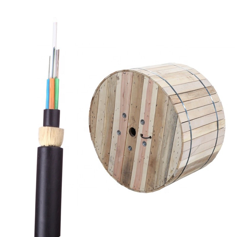 Single Mode 12 Core 100m Span Aerial ADSS Fiber Optic Cable