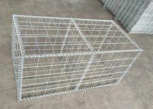 China Flood Barrier Fence 6mm Welded Gabion Box Square Hole Galvanized on sale