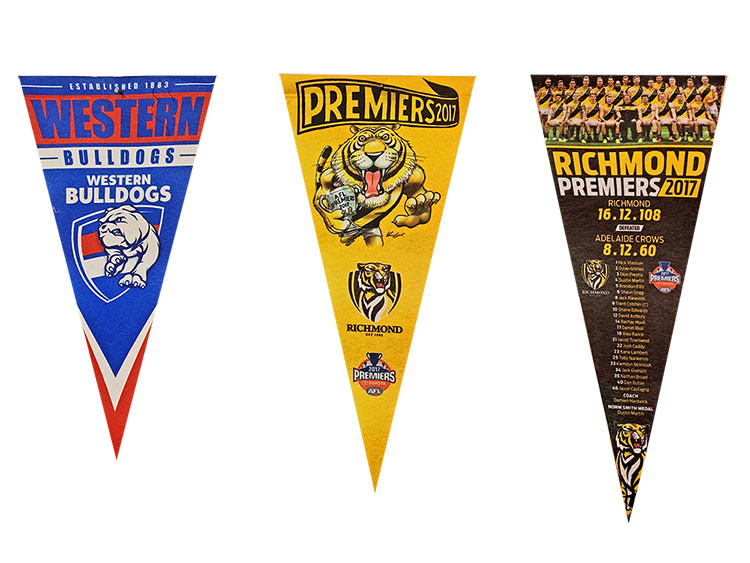 Buy cheap Single Double Sided Polyester Felt Pennant Flag CMYK Print from wholesalers