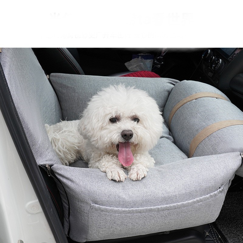 China Pet Lattice Color Matching Folding Car Dog Seat Portable on sale