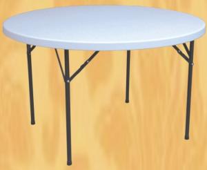 China sell 4 foot round folding banquet table/plastic foldable banquet table on sale