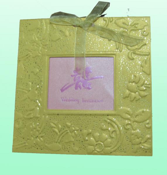 Cheap Greeting Card Printing , Custom Printing Paper Card With Ribbon , Paper Cards for sale