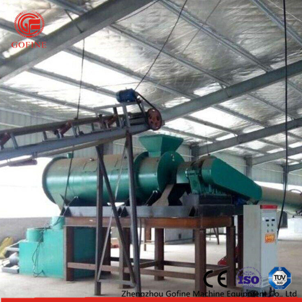 China Granulating Process Organic Fertilizer Production Line Green Color Stable Operation on sale