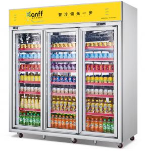 China 50Hz Alloy Commercial Beverage Cooler , 3200L Display Fridge For Cold Drinks on sale