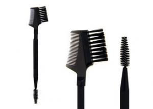 China Single Boar Bristle Hair Eye Brow Comb Brush / Antibacterial Makeup Brushes on sale