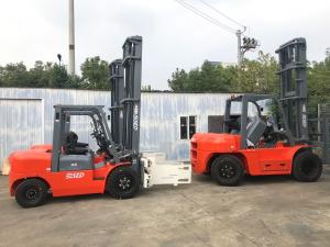 China Hydraulic Diesel Operated Forklift 4 Ton With Bale Clamp on sale