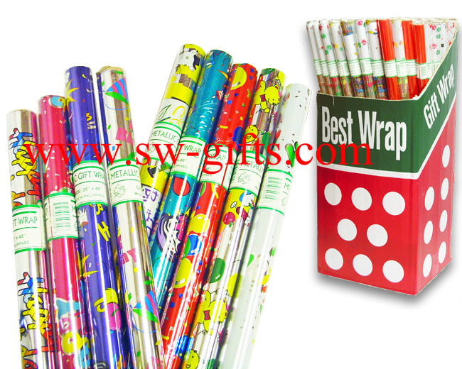 China 2019 customized Gift wrapping paper and high quanlity types of gift wrapping paper on sale