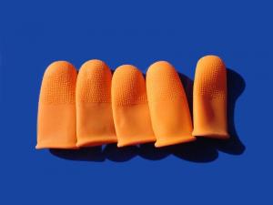 Best Tough, unrolled, durable and re-usable orange and transparant color Thick Finger Stall wholesale