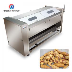 Best 380KG Stainless steel wool roller peeling cleaning machine potato automatic fruit and vegetable peeling wholesale