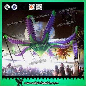 Best Club Party Decorative Inflatable Shapes , Oxford Colorful Inflatable Flower With Blower wholesale