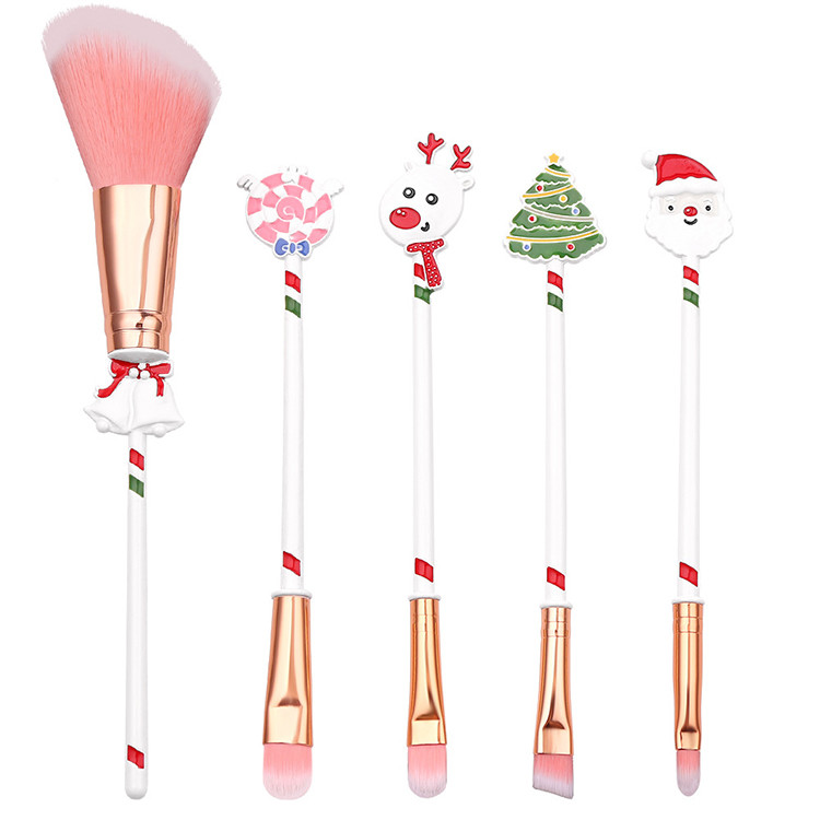 Best 8PCS Beginner Elk Christmas Makeup Brush Beauty Cosmetic Personal Care wholesale