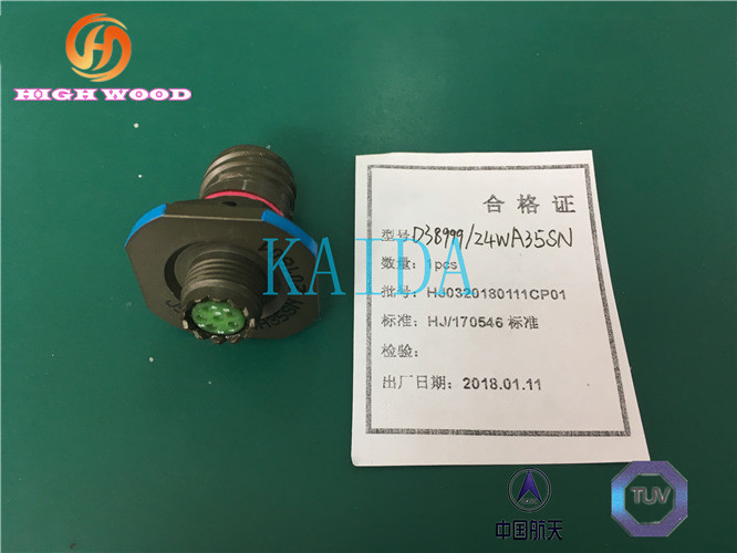 China MIL-DTL-38999 Series III Multi Pin Circular Connectors D38999/24WA35SN on sale