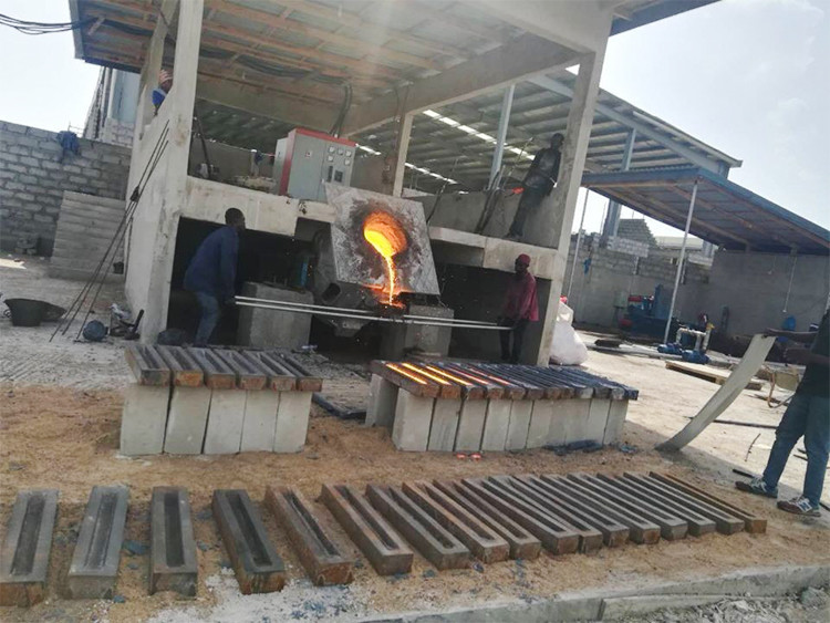 China Water Cooling Scrap Steel 250kg Melting Induction Furnace on sale