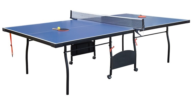China Professional Ping Pong Table For Family , 9 FT Portable Table Tennis Table With Steel Leg on sale