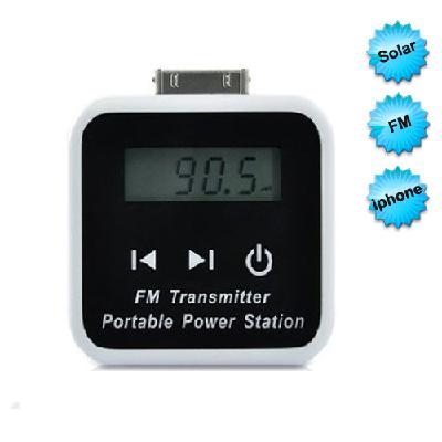 China best price FM Transmitter & Universal Solar Charger for iPhone, ipod, Cell Phone on sale