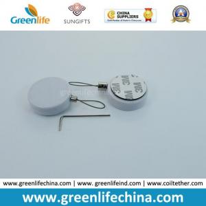 China Round Shape Retractable Pull Box Display Tether W/Cable Lock on sale