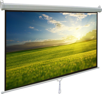 China Durable manual pull down projection screen with Self-lock device on sale