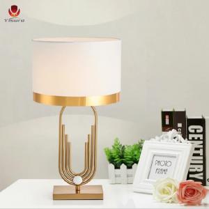 China Hotel luxury modern black fabric lamp shade desk lamp home decorative night light bedside table lamp Led dining bar table light on sale