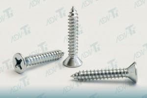 China DIN 7982 Cross Recessed Countersunk Head Titanium Fastener Self Tapping Screws on sale