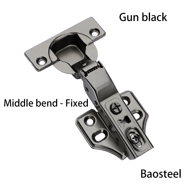 Frameless Hydraulic Concealed Hinges Stainless Steel Adjustable