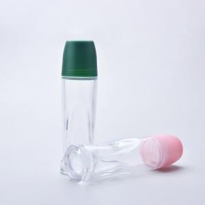 China Customized Label Glass Roller Ball Bottles Frosted For Essential Oils on sale