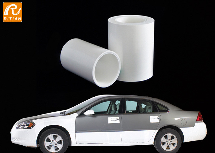 China Car Paint Surface Automotive Protective Film Medium Adhesion 6 Months Anti UV on sale
