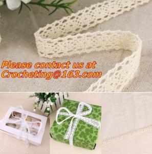 China Vintage Crochet Lace trim with Pom Poms cotton lace fabric trimming for costume design sew on sale