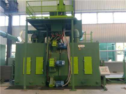 China Width 1500mm Steel Shot Blasting Equipment Roller Conveyor Type on sale