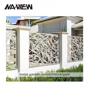 China Grey Aluminium Wrought Iron Metal Fence Gate Grey Metal Fences on sale