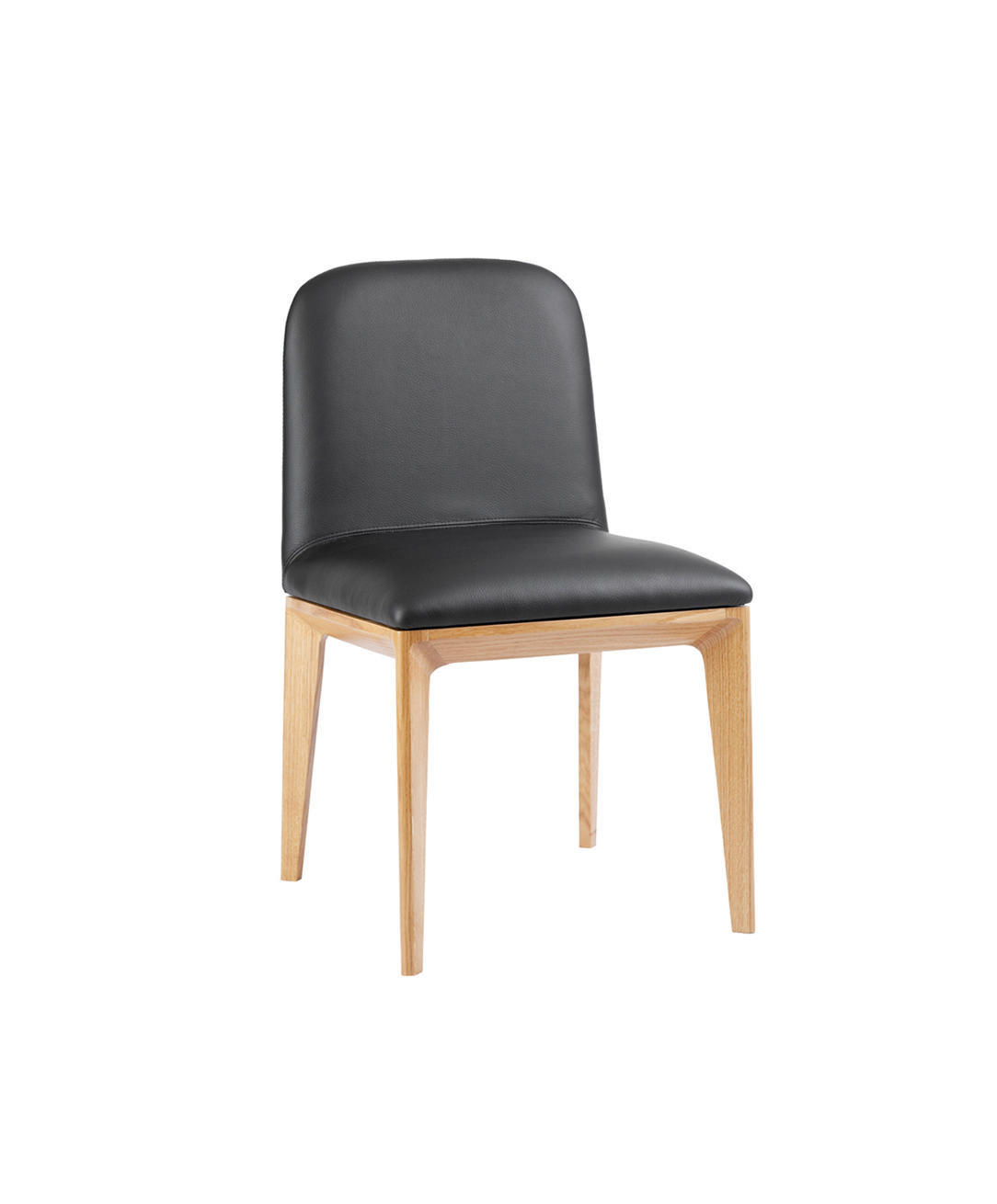 Best Restaurant Black Leather Dining Chairs / Comfortable Wooden Dining Chairs wholesale