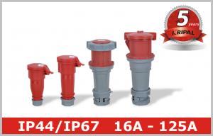 China Waterproof 16 32 63 125 Amp Industrial Socket Receptacle for IEC CEE Plugs on sale