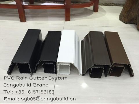 New arrival hot sale roofing gutter china decorative plastic gutters cheap pvc roof gutter philippines nigeria kenya