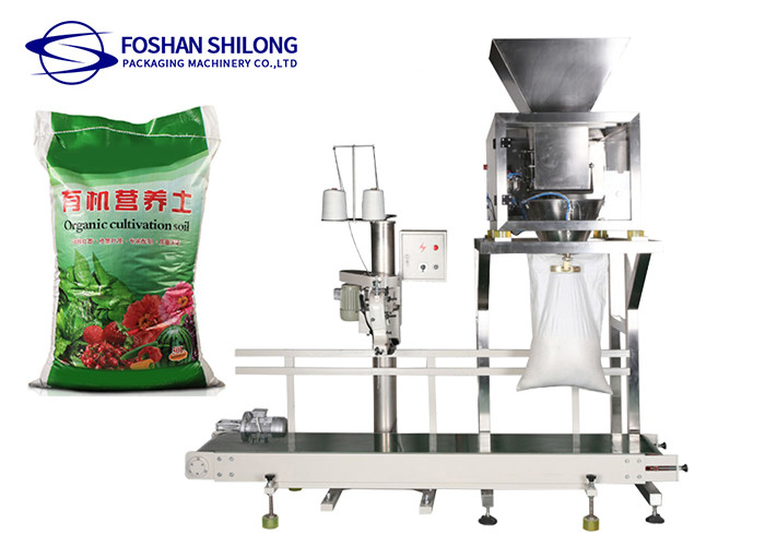 China Quantitative 10-50kg Powder Open Mouth Bagging Machine With PLC Control on sale